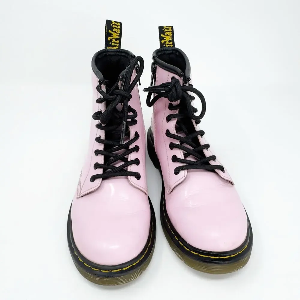 Girls Doc Marten Dr. Marten Pale Pink Combat Boots size 2